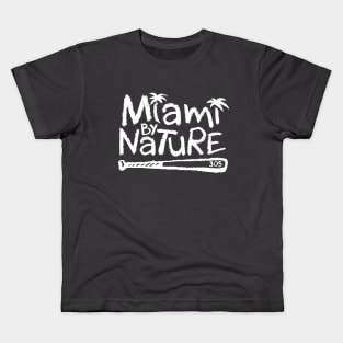 Miami By Nature (white font) Kids T-Shirt